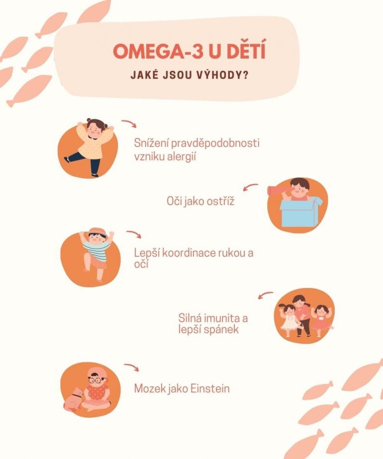 omega-3 z dětí / omega-3 u kojenců / rybí olej pro děti