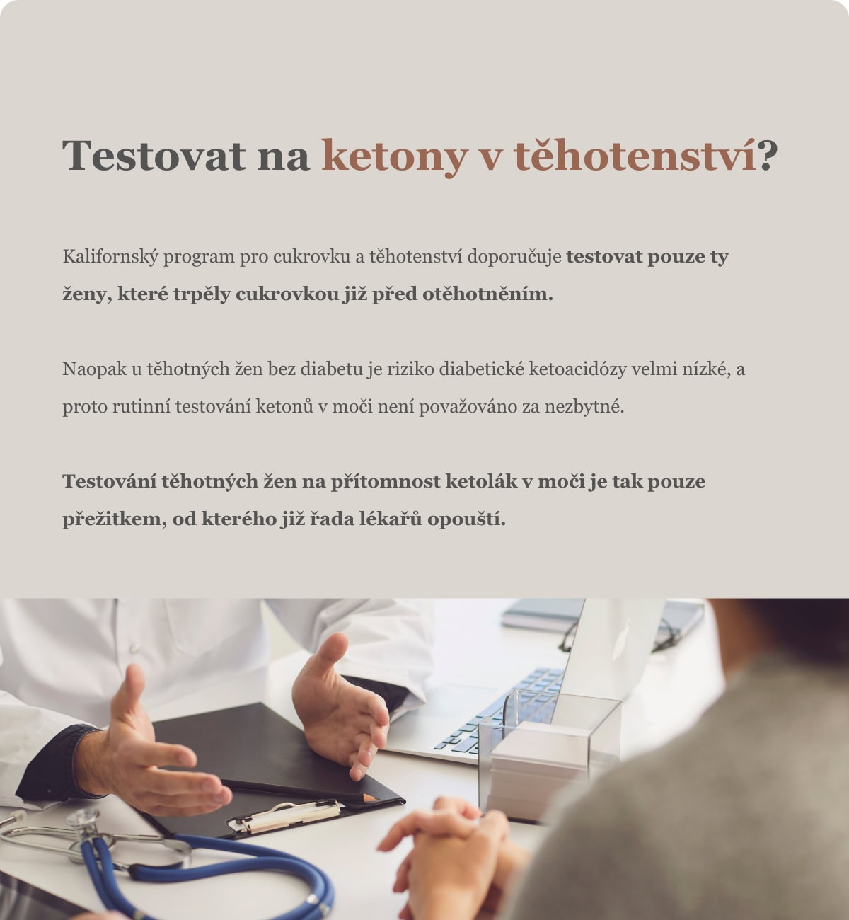 ketony v těhotenství a při těhotenské cukrovce